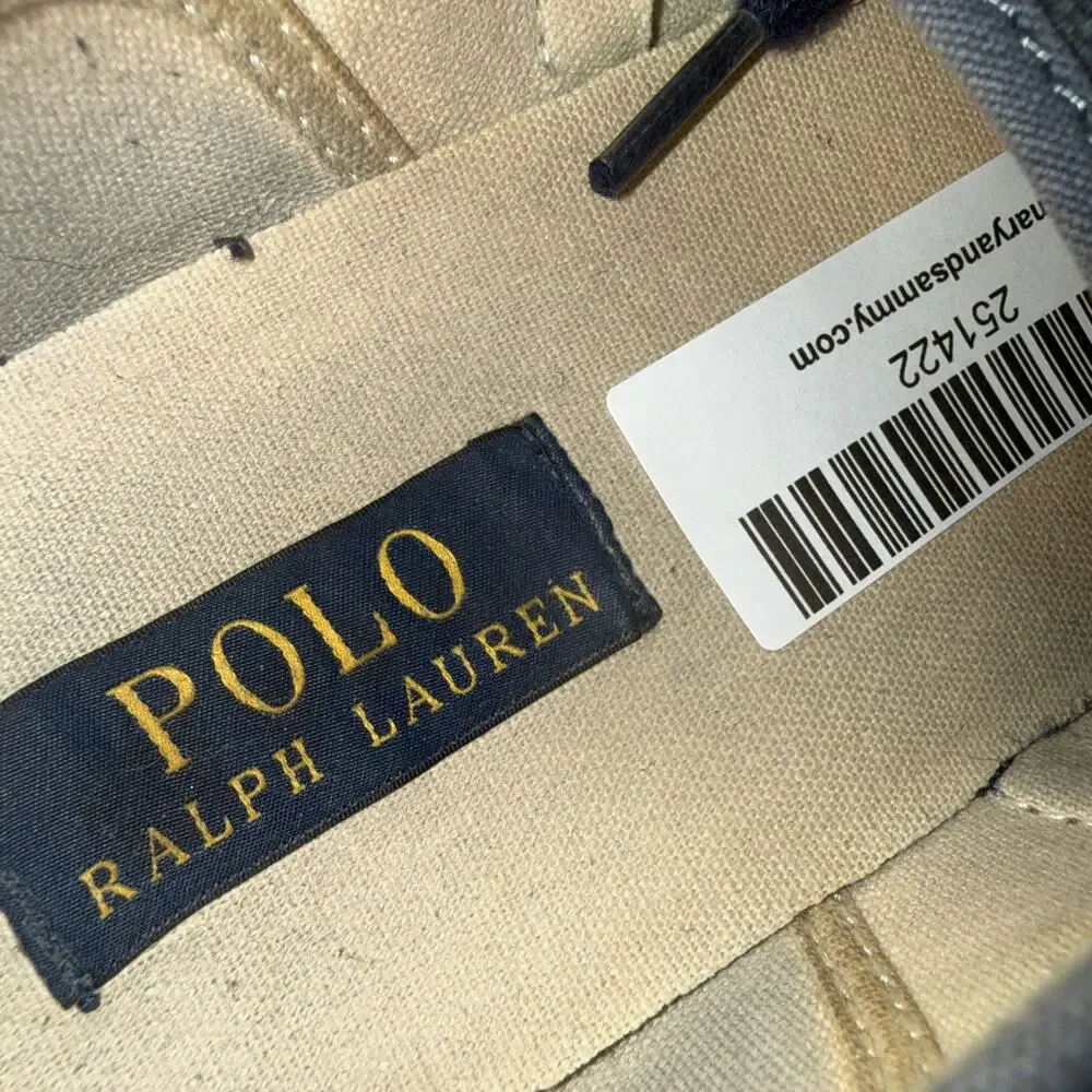 Size 11.5 D - Men’s Polo Ralph Loren Morray Burlap Casual Shoes - Gray